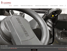 Tablet Screenshot of gadepro.com